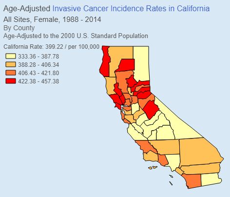 breast cancer map 1988