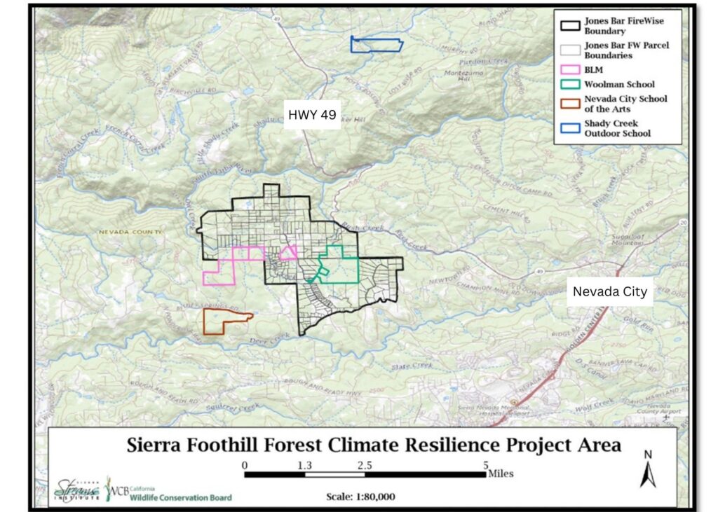 Sierra Foothill Climate Resilience Project Area