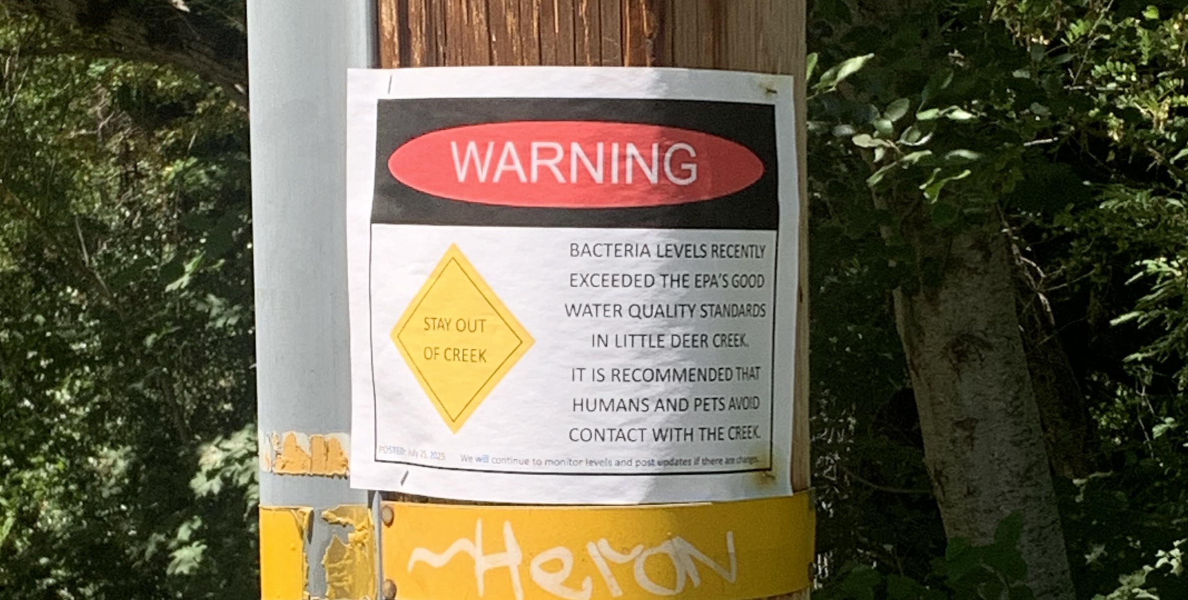 UPDATE - E. coli at Pioneer Park - Sierra Streams Institute